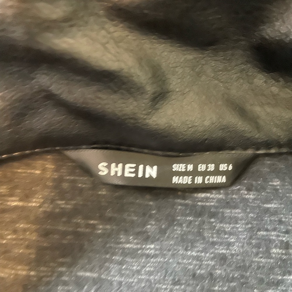 Faux leather crop jacket